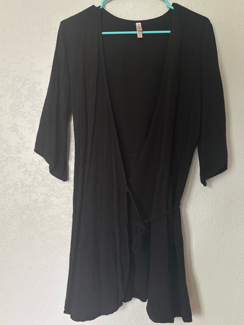 Xhilaration black wrap dress